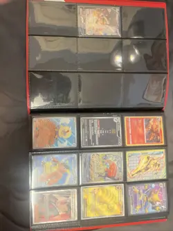 Pokemon cards in pokemon binder. - Image 2
