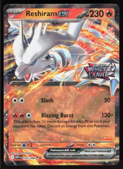 Reshiram ex (White Flare Stamped) 020/086 Holo Pokemon NM 01-09-18 - Image 1