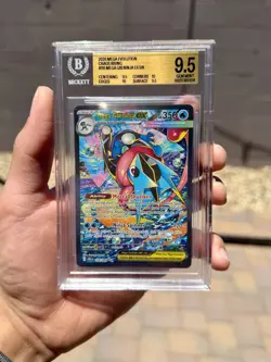 Mega Greninja ex SIR #116 Chaos Rising BGS 9.5 Gem Mint Gold Label Surface 10 - Image 1
