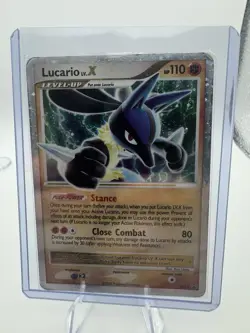 Lucario LV.X DP12 Pokemon Promos Promo Holo 110 HP Level-Up English 2007 - Image 2