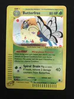 Butterfree 005/165 Expedition Base Set Holo Ultra Rare Pokemon TCG Nintendo MP - Image 1
