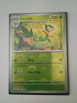 Pokemon Servine 002/086 Black & White Reverse Holo Poke Ball NM - Image 1