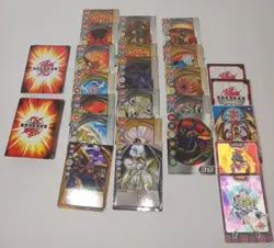 2008 Bakugan Battle Brawlers Cards - Lot of 52 - 18 Metal Gate Cards - Rulebooks - Image 1