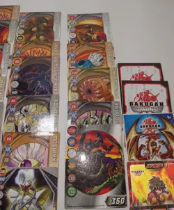 2008 Bakugan Battle Brawlers Cards - Lot of 52 - 18 Metal Gate Cards - Rulebooks - Image 3