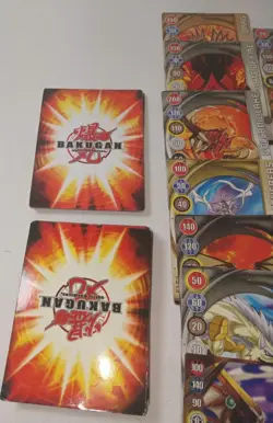 2008 Bakugan Battle Brawlers Cards - Lot of 52 - 18 Metal Gate Cards - Rulebooks - Image 5