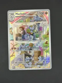Machoke 177/165 2023 Pokemon Sv: Scarlet & Violet 151 Illustration Rare Holo NM - Image 1