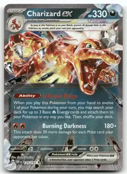 CHARIZARD EX 125/197 DOUBLE RARE OBSIDIAN FLAMES POKEMON NEAR MINT - Image 1