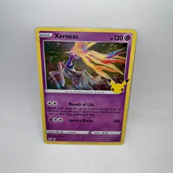 Xerneas 012/025 Rare Celebrations Pokemon Holo Near Mint - Image 1