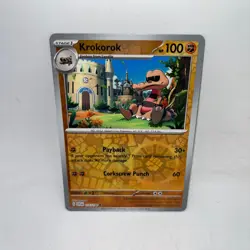 Krokorok 116/198 Common Scarlet & Violet Pokemon Reverse Holo Near Mint - Image 1