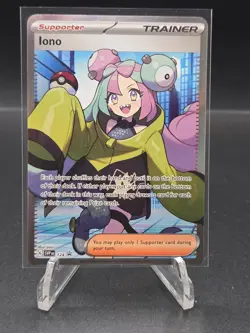 Pokemon TCG Iono Black Star Promo SVP 124 - Image 1