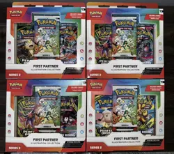 Pokemon First Partner Illustration Collection Series 2 Lot of 4 Boxes Brand New - Image 1