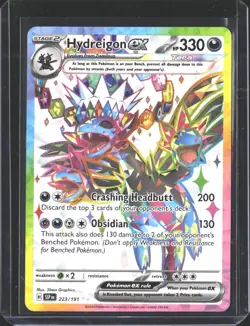 Hydreigon ex 223/191 Ultra Rare Surging Sparks Pokemon NM/M - Image 1
