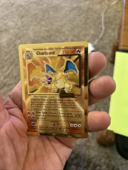 Pokemon Celebrations Charizard Gold Metal Card #4/102 - Image 2