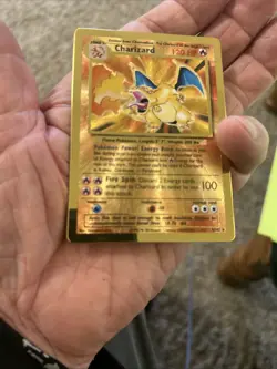 Pokemon Celebrations Charizard Gold Metal Card #4/102 - Image 4