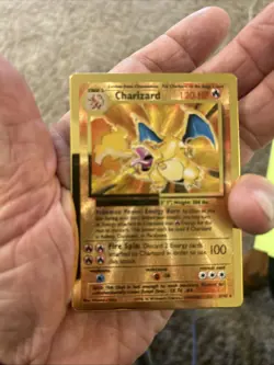 Pokemon Celebrations Charizard Gold Metal Card #4/102 - Image 5