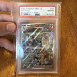 PSA 10 Machoke IR 177/165 Scarlet & Violet 151 Pokemon Card 2023 GEM MINT - Image 1