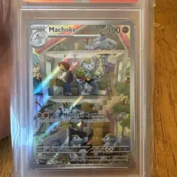 PSA 10 Machoke IR 177/165 Scarlet & Violet 151 Pokemon Card 2023 GEM MINT - Image 4