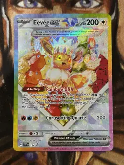 Eevee ex #174 Pokemon S&V English SPC Black Star Promo Card Holo English - NM/LP - Image 1
