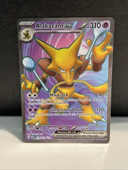 Pokemon TCG Alakazam EX 188/165 S&V 151 Ultra Rare Card NM Condition - Image 1