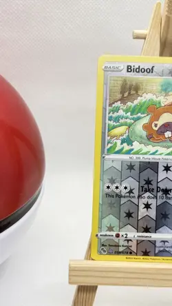 Pokemon card Bidoof (Peelable Ditto) Reverse Holo Pokemon GO 059/078 NM - Image 2