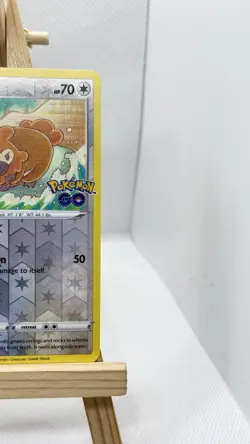 Pokemon card Bidoof (Peelable Ditto) Reverse Holo Pokemon GO 059/078 NM - Image 5