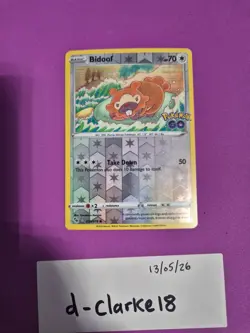 Bidoof (Peelable Ditto) 059/078 Pokemon GO Reverse Holo - Image 1