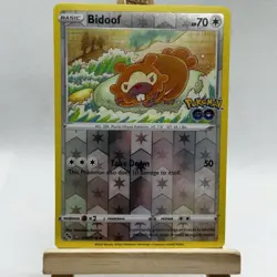 Pokemon Bidoof 059/078 Pokemon GO Reverse Holo Peelable Ditto - Image 1