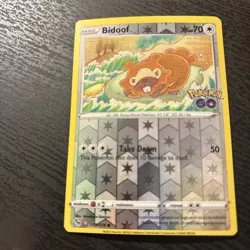 Bidoof (Peelable Ditto) 059/078 Pokemon GO Reverse Holo - Image 1