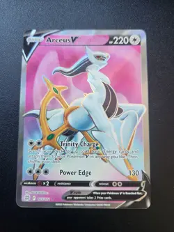Pokemon TCG Arceus V Sword & Shield Mfg: Brilliant Stars 165/172 Holo Ultra Rare - Image 1
