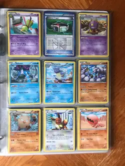 Pokemon card lot (270 cards) Vintage + newer cards (2006-2016 years) w/ binder - Image 4