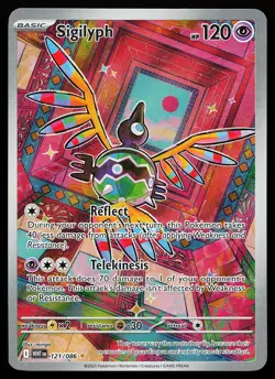 Sigilyph 121/086 Holo Illustration Rare White Flare Pokemon Card - Image 1