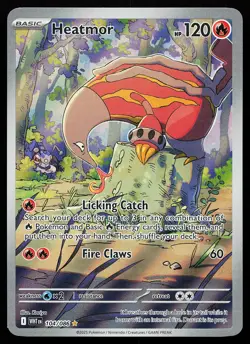 Heatmor 104/086 Holo Illustration Rare White Flare Pokemon Card - Image 1