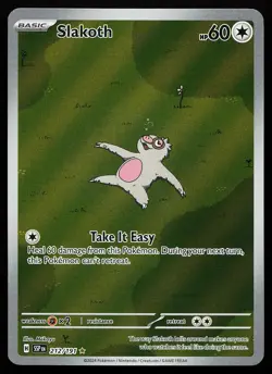 Slakoth 212/191 Holo Illustration Rare Surging Sparks Pokemon Card - Image 1