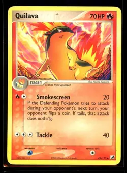 2005 EX - Unseen Forces Quilava #45 Non Holo Pokemon Card - Image 1