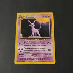 DMG/HP Espeon 20/75 Non Holo Rare Neo Discovery Pokemon Card - Image 1