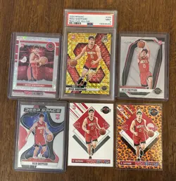 Reed Sheppard Rookie Card Lot PSA 9 Mosaic Reactive Yellow + Prizm NBA RC - Image 1