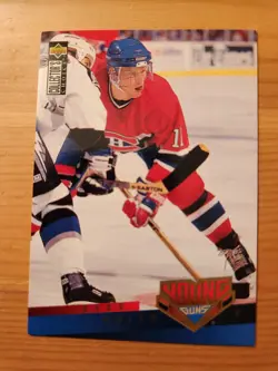 1995-96 Upper Deck UD Young Guns YG Saku Koivu Rookie Card RC #397 Canadiens - Image 1