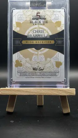 2026 Wild Card 5 Card Draw Chris Brazzell II Black Tie Edition Joker 1/1 Auto - Image 2