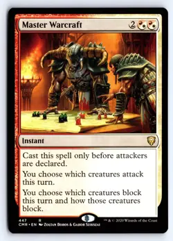 Master Warcraft 447 Rare Commander Legends Magic: The Gathering NM - Image 1