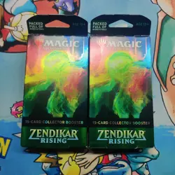 Magic The Gathering x2 Zendikar Rising Single Collector Booster Pack Box - Image 1