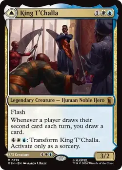 King T'Challa 219 MTG NM - Marvel Super Heroes - Image 1