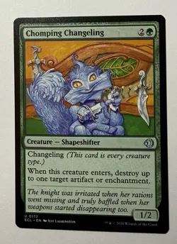 x1 Chomping Changeling ECL Lorwyn Eclipsed MTG 172 M/NM 1x - Image 1