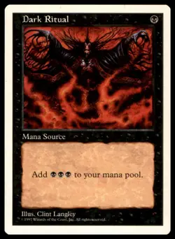 Dark Ritual Common Fifth Edition Magic: The Gathering Lightly Played - Image 1