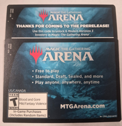 Modern Horizon 3 Arena Game Prerelease code - Online MTG *Limited Quantity* - Image 1
