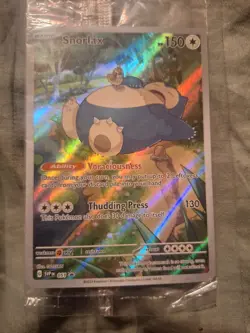Snorlax 051 Sv: Scarlet & Violet Promo Cards Holo still in original packaging - Image 2