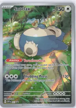 Snorlax 051 Sv Scarlet & Violet Promo Cards Holo - Image 1