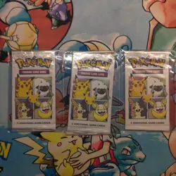 Pokemon TCG GENERAL MILLS 25th Anniversary 3 Card Packs Promo Lot of 3 Sealed - Image 1