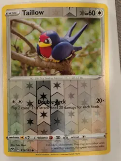 Taillow 133/185 Vivid Voltage Pokemon Reverse Holo Foil Nice! - Image 1