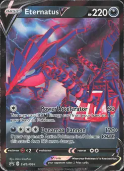 Eternatus V SWSH064 Holo Promo Sword & Shield Promo Pokemon Moderately Played - Image 1