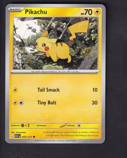 Pikachu 055/217 Common Ascended Heroes Pokemon Near Mint - Image 1